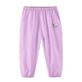 thumbnail image 6 of SJLDQY Boys Joggers Elastic Waist Wide Leg Sweatpants Summer Lightweight Casual Athletic Trousers with Pockets, 6 of 8