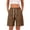 Coffee -BM17, variant on Inglocry Women's Cargo Shorts Summer High Waisted Bermuda Shorts Casual Trendy Hiking shorts Elastic Waist Pant with Pockets 2026 Purple XL