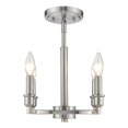 thumbnail image 3 of Golden Lighting 8209-SF PW Ellyn Semi-Flush Ceiling Light, Pewter, 3 of 4
