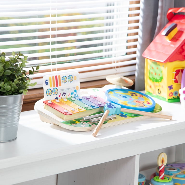 Melissa e Doug Blue's Clues & You! - Set da gioco da picnic Gioca con il blue con la marionetta a mano, Giocattoli in legno, Gioca Cibo, Giochi di ruolo per bambini