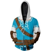 Cosplay Life Legend of Zelda Breath of The Wild Twilight Princess Kangaroo Pocket Cosplay Hoodies - Unisex Pullover Sweaters (BOTW, L)