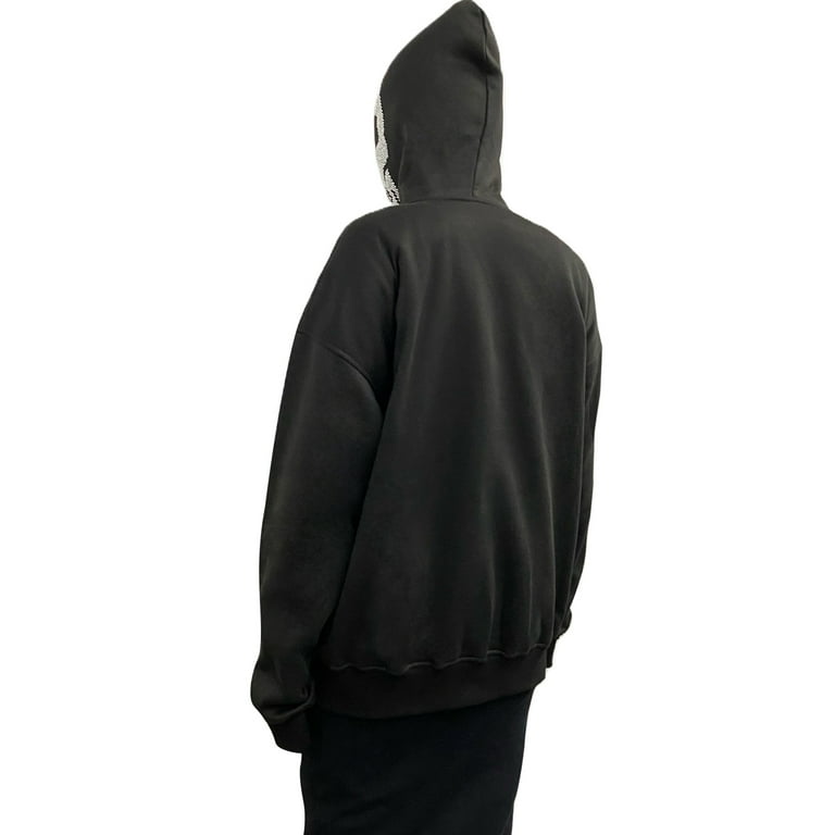 Multitrust Skeleton Hoodie Skull Sweatshirt Rhinestone Multitrust Skeleton Hoodie Skull Sweatshirt Rhinestone