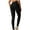 Black, variant on Women's Seamless Butt Lifting Legging Workout Pants High Waist Stretch Solid Color Slim Yoga Pants