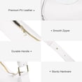 thumbnail image 5 of KXF Women Leather Underarm Bag Crescent Shoulder Handbag Saddle Bag Chic Purse Satchel Purse, 5 of 8