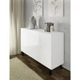 thumbnail image 6 of Homlando Diuna commode 145 3D / 56,9 in white / white gloss / black leg, 6 of 10