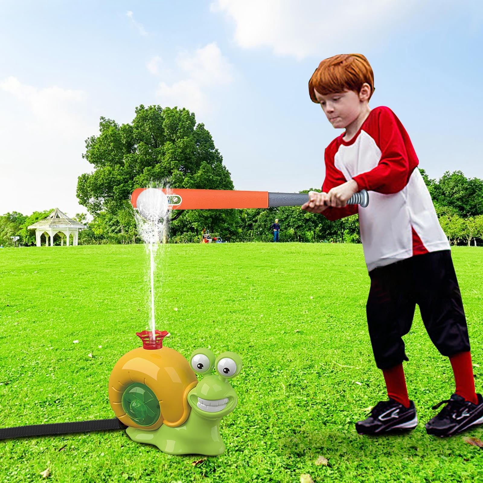 RoamHome Outdoor Garden Sprinkler for Kids - Summer Water Play Toy & Lawn Watering Tool with Adjustable Spray, Fun Backyard Sprinkler System for Family Fun & Plant Irrigation.