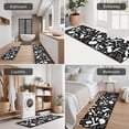 thumbnail image 5 of White Mushroom Silhouette Black Pattern Kitchen Rugs Sets Of 3,Kitchen Runner Rugs Non Skid Washable,Decorative Kitchen Floor Mats for Kitchen,Sink,Laundry,17"x30"+ 17"x47" + 17"x59", 5 of 6