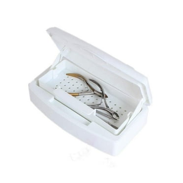 Pinkiou Nail Tool Sterilizer Box, Esthetician Supplies Nail Tech Organizers and Storage for Nail,Tweezers,Hair Salon,Spa & Cutter Manicure Equipment