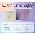 thumbnail image 3 of Aquarius, Gemini, Libra Gifts for Women - 12oz Wood Wick Candles that Crackle with Crystals and Healing Stones. Healing Crystal Candles for Women Home Scented. Soy Wax, for Zodiac Birthdate, 3 of 7