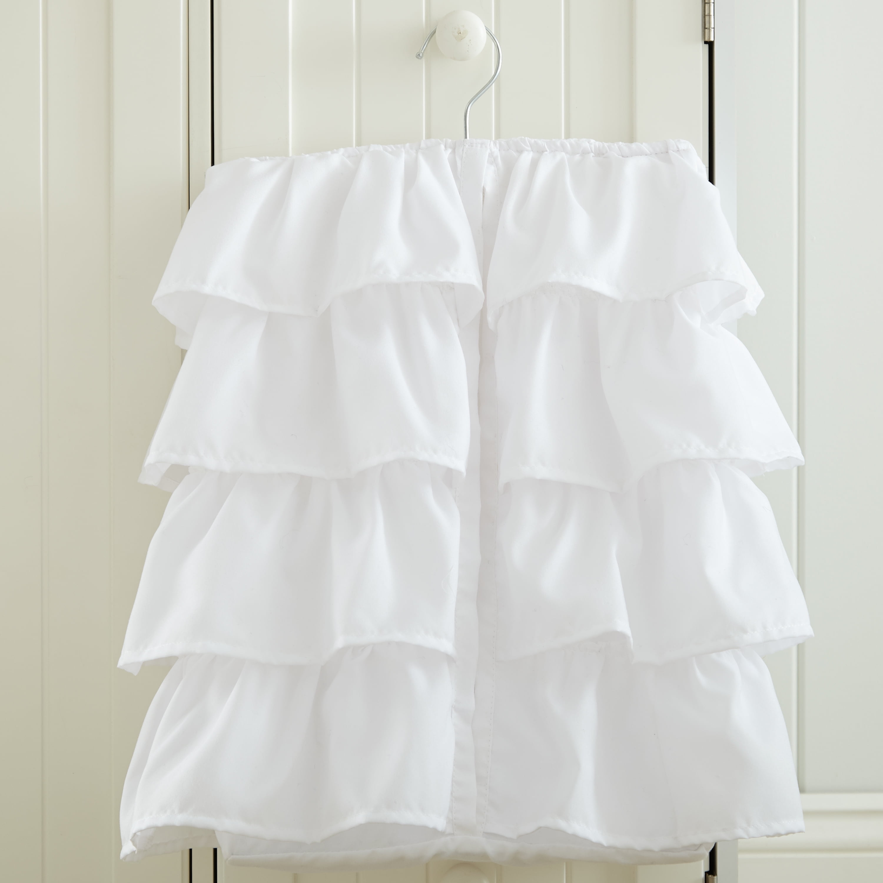 Levtex Baby - Willow Crib Bed Set - Baby Nursery Set - White - Soft Rosette Pintuck - 5 Piece Set Includes Quilt, Fitted Sheet, Diaper Stacker, Wall Decal & Crib Skirt/Dust Ruffle