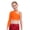 Orange, variant on Girls Jazz Hip Hop Dance Crop Tops Athletic Cami Shirt Sports Dance Party Vest Top Dusty Pink 12