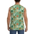 thumbnail image 4 of Uemuo Christmas Donuts Pattern Men's Sleeveless T-Shirt,Muscle Athletic Tank Top, Moisture-wicking Quick-dry Breathable Classic Tee Top for Gym Run Outdoor Sports-X-Large, 4 of 8