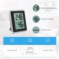 thumbnail image 2 of Hygrometer Thermometer, Humidity Meter Digital Indoor Thermometer Indoor Humidity Gauge for Home Office Greenhouse Nursery, 2 of 8