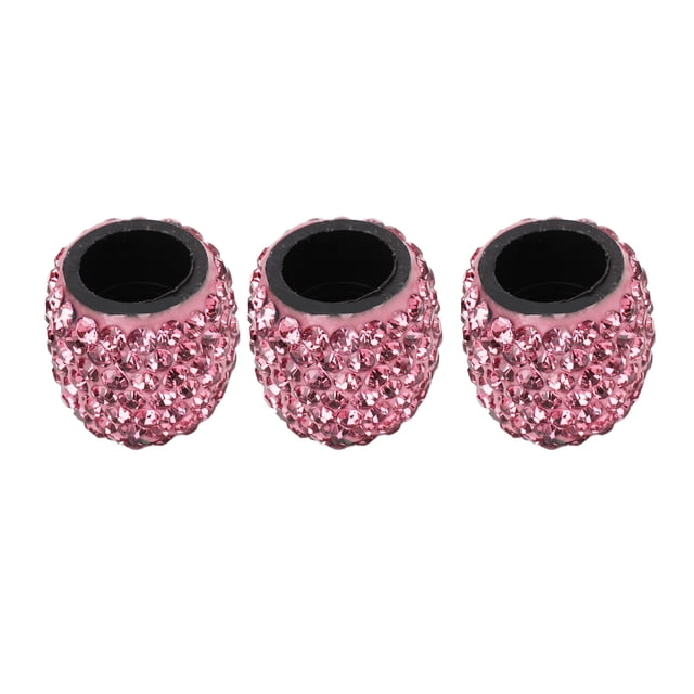 Couvercle de Valve de Roue, Valve de Pneu de Voiture Universelle 8 Pcs pour Remplacement Rose