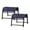 Navy Blue, variant on FUNDAZE Outdoor Ottoman 2-Pack, Patio Footrest Stools – Waterproof & Lightweight for Balcony, Backyard, Deck, Indoor Use, Beige