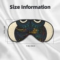thumbnail image 5 of Xecao Owl with Mandala for Soft Fluffy Sleeping Blindfold, Nap eye cover tailored for the utmost comfort for girls, women, kids, and adults., 5 of 7