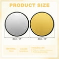 thumbnail image 2 of Uxcell Reflector Photography 2 in 1 Collapsible Light Reflector with Bag Multi-Disc Light Diffuser for Studio Outdoor Gold/Silver 12 in, 2 of 7