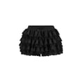 thumbnail image 1 of Bloomers BJHaz, encaje Y2K para mujer, varias capas, negro, talla XL, 1 of 7