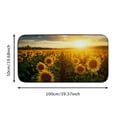thumbnail image 5 of ONETECH Sunflower Field Square Floor Mat Indoor Outdoor Burlap Felt Anti Slip Rubber Backing 19.68*39.37 in, 5 of 6