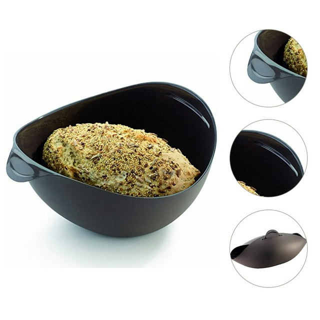 Jinsinto 1 Piece Multifunctional Silicone Bread Maker Silicone Vegetable Steamer Silicone Bread Mold Silicone Bread Maker (Grey)