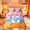 Orange Pink C, variant on Feelyou Cartoon Baseball Letter M Queen Bedding for Kids, Drip Ice Cream Candy Bedding Comforter Set Queen, Pink Reversible, 7pcs