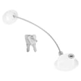 thumbnail image 2 of Cerradura de seguridad para puerta de refrigerador con cable para ventana de seguridad para bebés y niños (blanca), 2 of 14