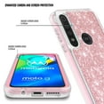 thumbnail image 3 of For Motorola Moto G Fast Case, with Built-in Screen Protector, Nagebee Full-Body Protective Rugged Bumper Cover, Shockproof Durable Case (Pink Glitter), 3 of 5