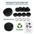 thumbnail image 4 of Anti Theft License Plate Screws- Stainless Steel Bolt Fasteners Kits for Car Tag Frame Holder, Tamper Resistant Mounting Hardware,1/4"(M6) Security Screw Set,Rust Proof, Black Screw Caps, 4 of 13
