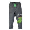 thumbnail image 3 of Sesame Street Elmo Cookie Monster Oscar the Grouch Infant Baby Boys Fleece 3 Pack Pants Infant to Little Kid, 3 of 5