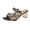 Black, variant on Womens Chunky Block Low Heel Open Toe Sandals Mules Shoes Slingback Slip-on Prom Wedding Dress Green 5.5