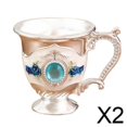 thumbnail image 1 of grabada Copas de champán, de metal Decoración de fiesta para beber, en relieve hecha a mano vintage,Copa en relieve, 1 of 8