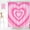 Pink Heart, variant on Lovely Heart Shower Curtain Pink Modern Simple Home Tub Bathroom Curtain Decorative Set with 12 Hooks Quick Dry Washable Durable Polyester Fabric 72" x 72"