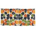 thumbnail image 7 of Yayeee Kitchen Curtains Tier Set of 2 Light Filtering 57"x24" Over Sink Window Panels, Black Clover Pattern, 7 of 7