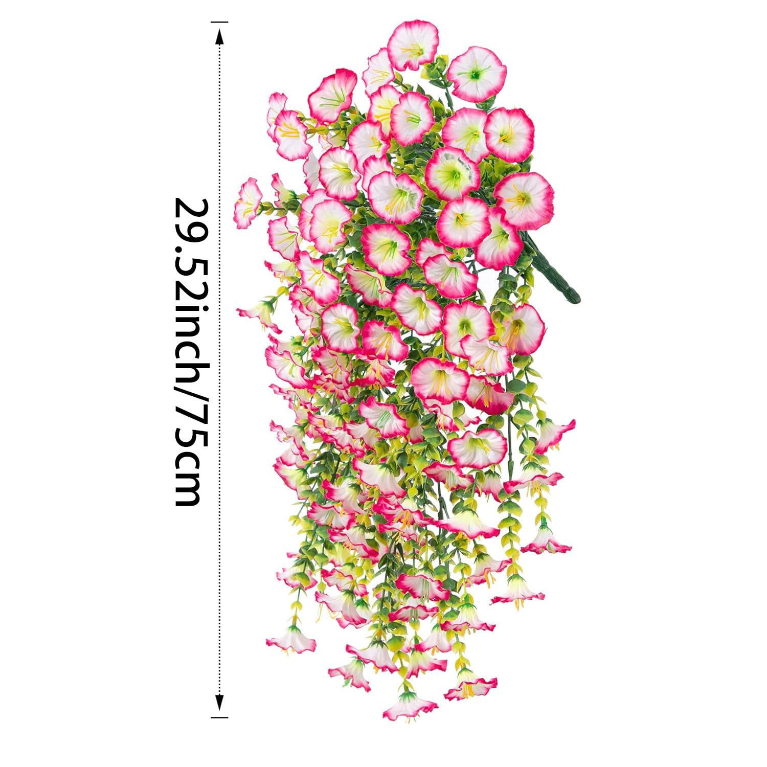 Clearance Under $5 Boovnll Hanging Flowers, Artificial Ipomoea Nil Hanging Plants, Lifelike Flowers, No Fade, Artificial Flowers for Indoor/ Outdoor Wedding, Party, DIY Tables Decor, Fake Flowers