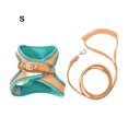 thumbnail image 2 of Baohd Cat Harness With Night Reflection For Safe Traction Cat Leash And Harness Set Kitten Harness Orange green S, 2 of 6
