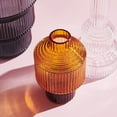 thumbnail image 2 of Kosta Boda Pavilion Glass Vase Amber, 2 of 6