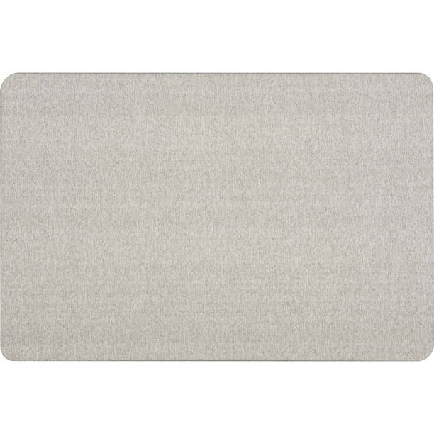Quartet Oval Office Fabric Bulletin Board, 36" x 24", Gray