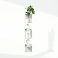thumbnail image 6 of Furinno 5-Tier Floating Corner Shelf, Wall Mount Shelves for Storage and Display, White, 6 of 6