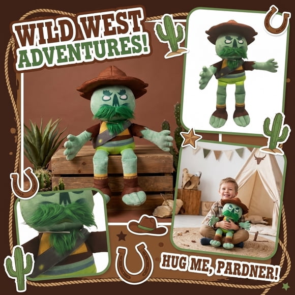 NAOJIE Wild West Cowboy Plush Toy,Fun Character Stuffed Animal,Creative Birthday Gift