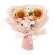 thumbnail image 3 of Ramo de flores de ganchillo, girasol, flor artificial, decoración de escritorio, hecho a mano Rosa, 3 of 9