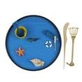 thumbnail image 1 of Sandbox, Garden Set, Sea Life Beach Decoración de Escritorio, Relajación Meditación Jugar Caja de Arena Juguete para Ad Cola Caja de arena del océano, 1 of 6