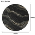 thumbnail image 6 of Black Gold Marble Pattern Round Tablecloth 60"x60",Wrinkle Wipeable Table Cloth for Kitchen Dining Room Picnic Patio Party, 6 of 6