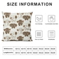 thumbnail image 5 of Orinice Elephants Pattern Brown Spots Graphic Decorative Cushion Throw Pillow Cover for Home Couch Living Room Bed Sofa Zipper Closure 1PC 18x18in, 5 of 5