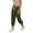 Green, variant on Women's Pants All Season drawstring waist solid color with pockets stretchy easy to match perfect for summer weather Red M