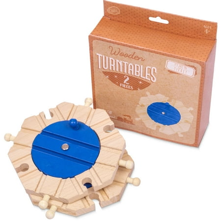 Conductor Carl Train Track Turntables (2-pack) | Wooden Toy Train