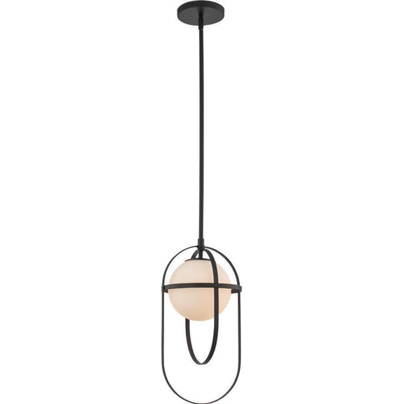 Lennox Matte Black 9 Mini Pendant Light-Kalco