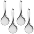 thumbnail image 1 of 4pcs Spoons de arroz de acero inoxidable espesado cucharas de sopa cucharas de hogar, 1 of 7