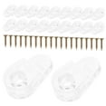 thumbnail image 3 of Pawsdot Cabinet Door Retainer Clips Transparent Plastic 20Pcs for Closet Handle Knob Hinge Clamps, 3 of 8