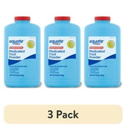 (3 pack) Equate Maximum Strength Medicated Foot Powder, Peppermint & Eucalyptus Scent, 10 oz, Compare to Gold Bond® Maximum Strength Medicated Foot Powder Active Ingredient