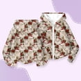 thumbnail image 2 of Children's Fashion Christmas Printed Long Sleeved Hooded Sweatshirt, Girls' Hoodie Jacket, 2 of 6